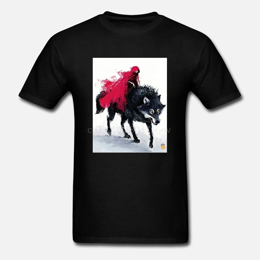 Лидер продаж 2019 Мужская футболка с маленьким красным капюшоном волчом страшными