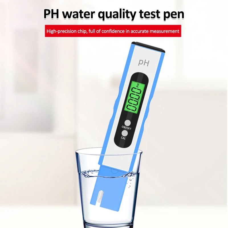 

PH Tester Accuracy 0.01 Digital PH Meter Tester for Water Food Aquarium Pool Hydroponics Pocket Size PH Tester Large LCD Display