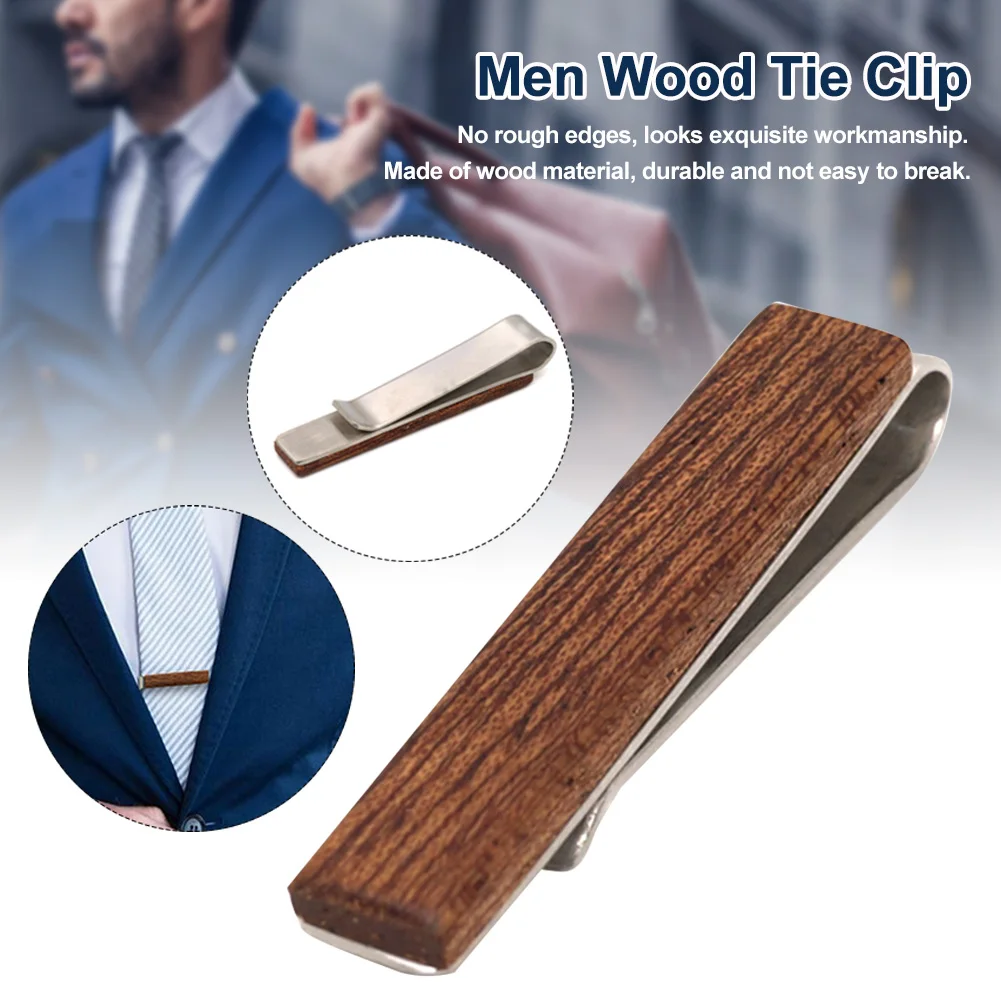 Повседневный мужской деревянный зажим для галстука модные ювелирные изделия