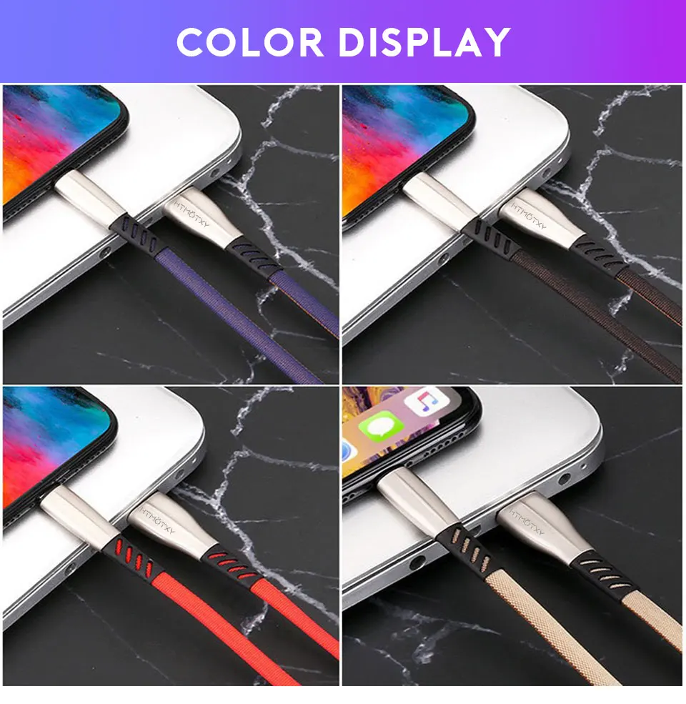 HTMOTXY USB кабель для iPhone 11 PRO XS XR X Max 8 7 6 6S Plus iPad Mini быстрое зарядное устройство кабель для передачи данных кабели для мобильных телефонов