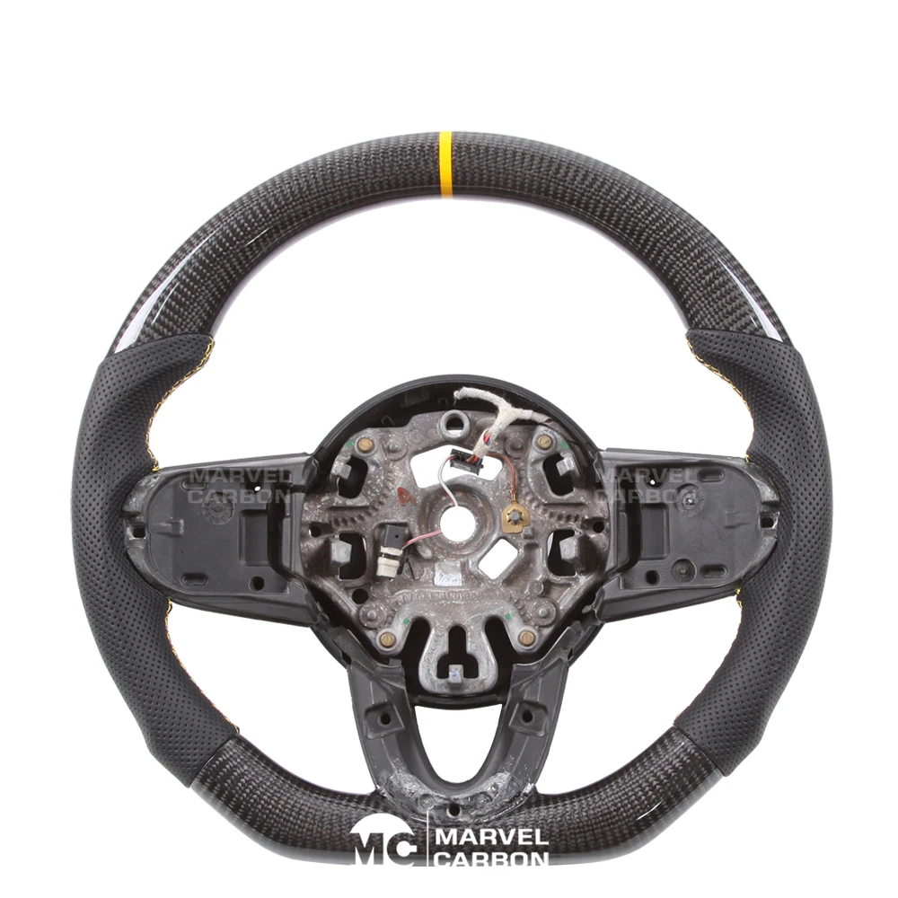

100% Настоящее углеродное волокно Рулевое колесо для Mini R61 F55 F56 JSW Cooper Clubman Countryman CF