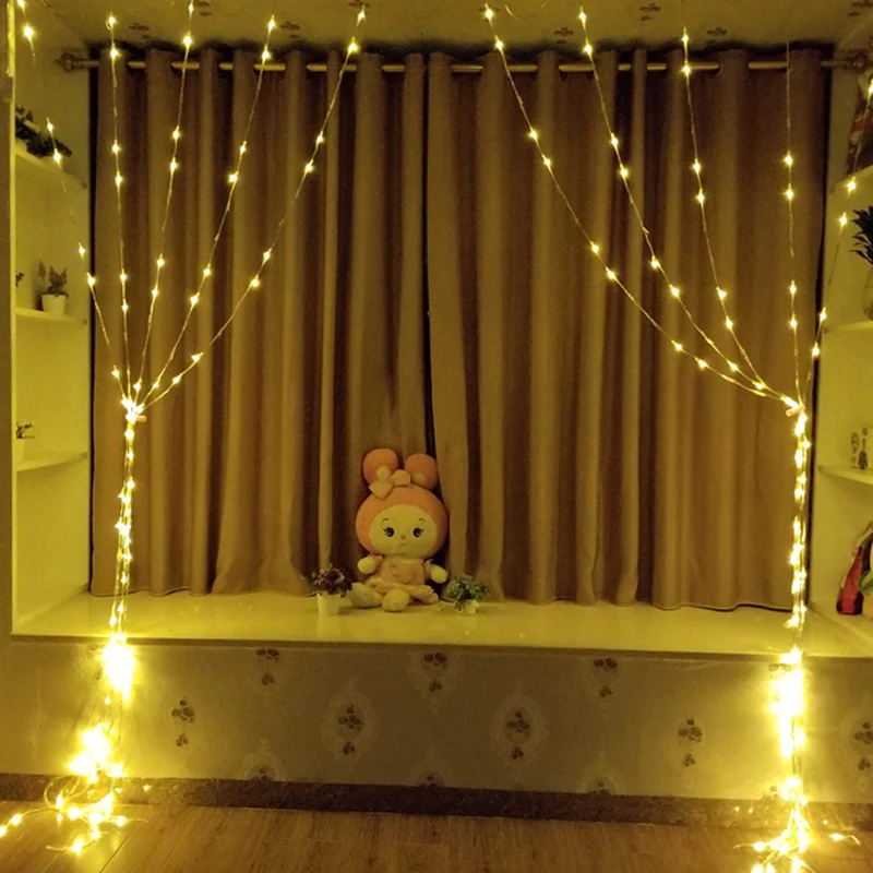 Светодиодный светильник водопада для занавесок 3x3 м водонепроницаемый