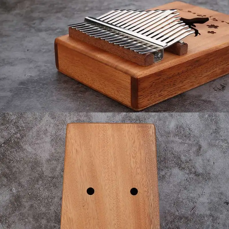 Пианино из красного дерева 17 клавиш калимба африканская твердая сосна