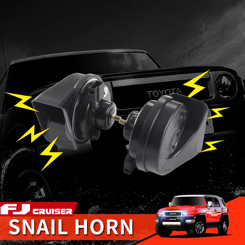 

Toyota принадлежности для FJ Cruiser внешняя модификация Улитка гудок модернизация Водонепроницаемый Электрический двухцветный громкий громкост...