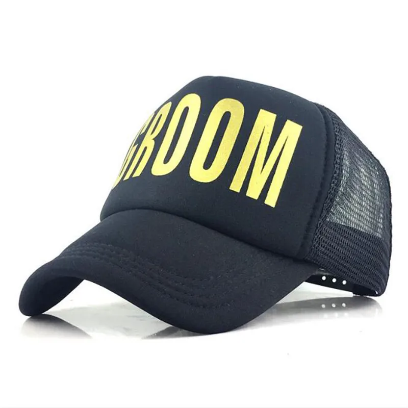 Trendy Net Baseball Cap Casual Snapback Hat Men Pink Women Hats Bride Tribe Black Caps Casquette Gorra White | Аксессуары для