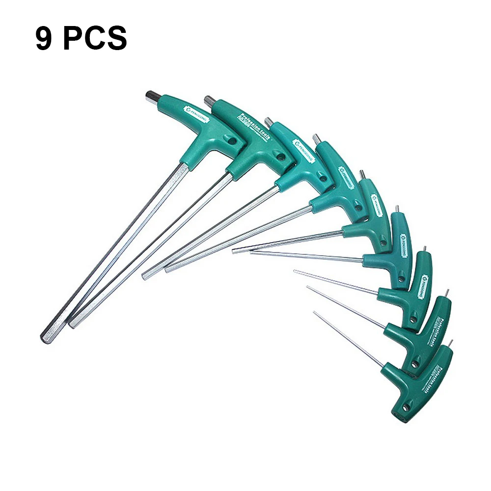 

9/6 шт. шестигранный ключ Набор шестигранных ключей ножницы для цепей с Т-образной рукояткой для гаечного ключа с шестигранной отвертки ручн...