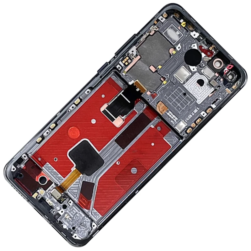 Pantalla t&aacute;ctil LCD Original para Huawei P40 Pro, con marco de 6,58 pulgadas, P40 Pro, ELS-NX9, piezas de Panel digitalizador de pantalla LCD de ELS-N04-3