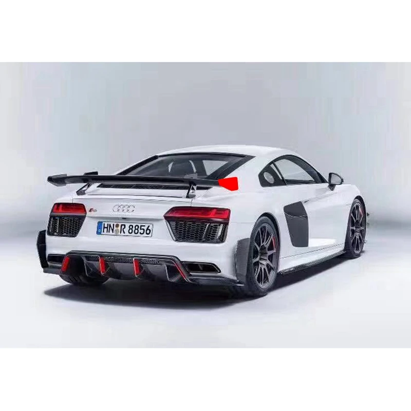Высококачественный спойлер из настоящего углеродного волокна для Audi R8 V8 V10 GT 2007