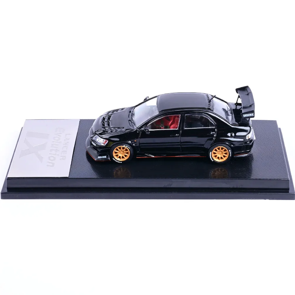 Модели CM 1/64 модель автомобиля Mitsu Lancer Evolution Black JDM литой автомобиль гоночный