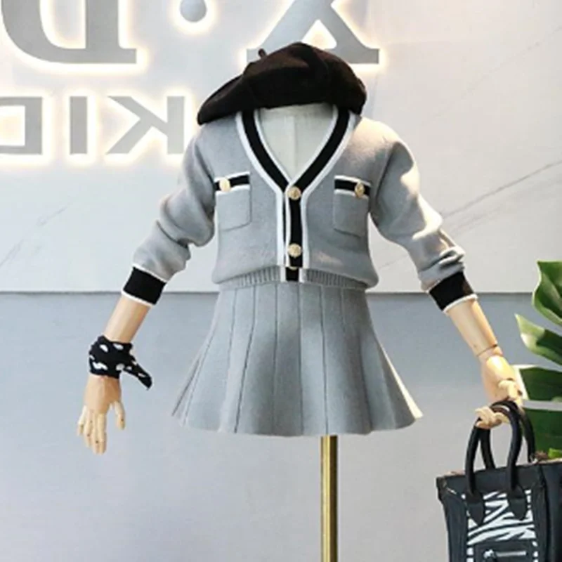 Raisvern/2 предмета одежда с длинными рукавами для девочек комплекты детской одежды