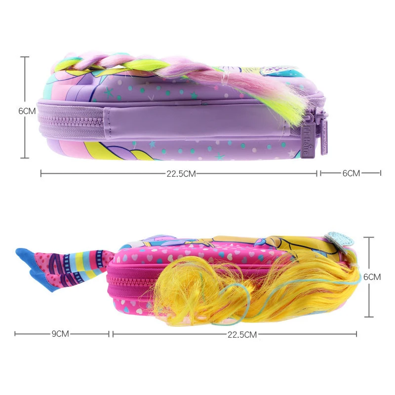 Кавайный чехол для карандашей с русалочкой девочек милый кукольный школьная