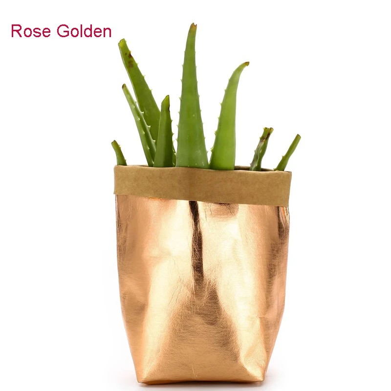 Мини кашпо для суккулентов горшок моющиеся крафт Бумага растений Творческий