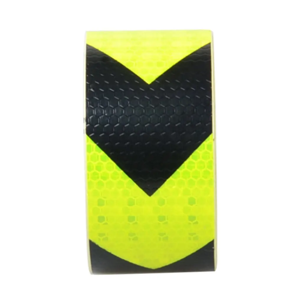 

5CM Width Long Self-adhesive PVC Reflective Safety Warning Tape Road Traffic Construction Site Reflective Arrow