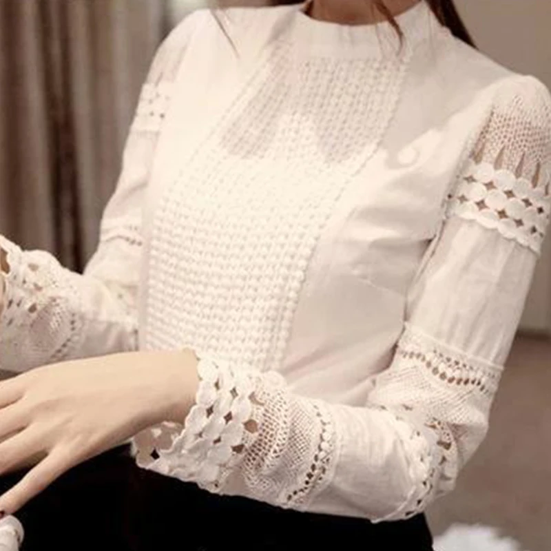 Женская шифоновая блузка элегантная рубашка 2021 с длинным рукавом Офисная