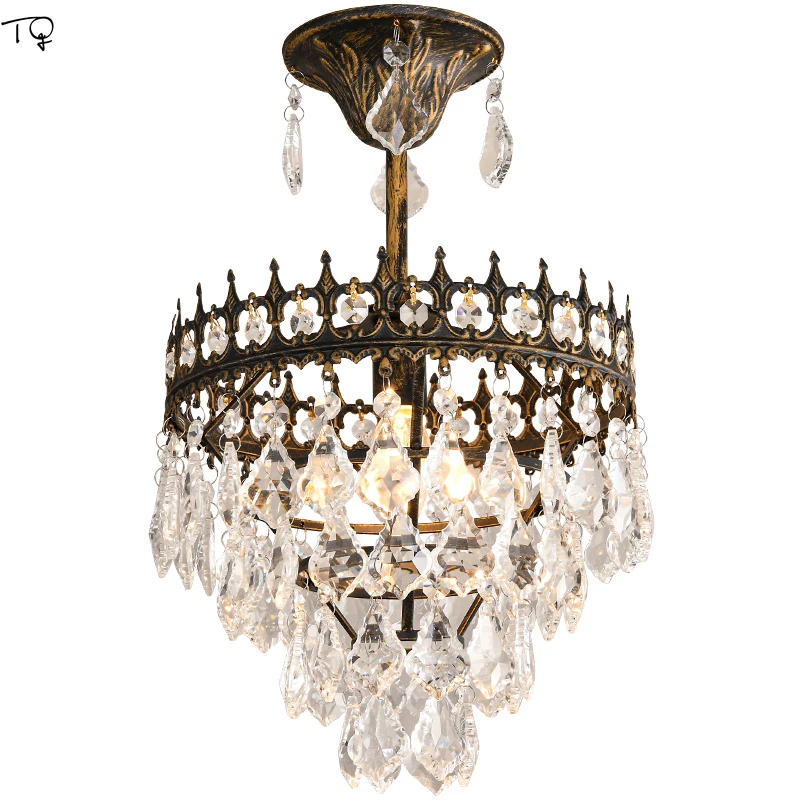 

Nordic Retro Luxury Crystal Pendant Lights Modern Atmosphere Art Decortive Suspension Luminaire Bedroom Living Room Restaurant