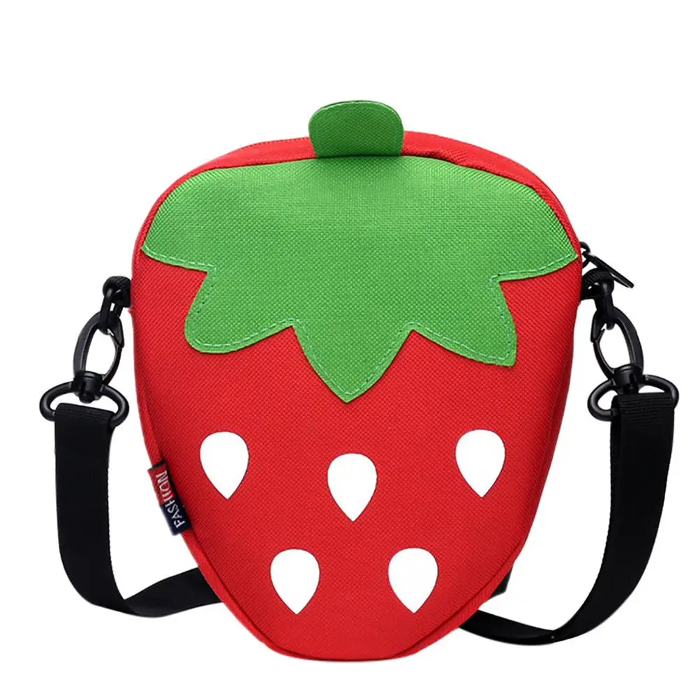 Женская сумка на плечо для отдыха из парусины с рисунком фруктов через