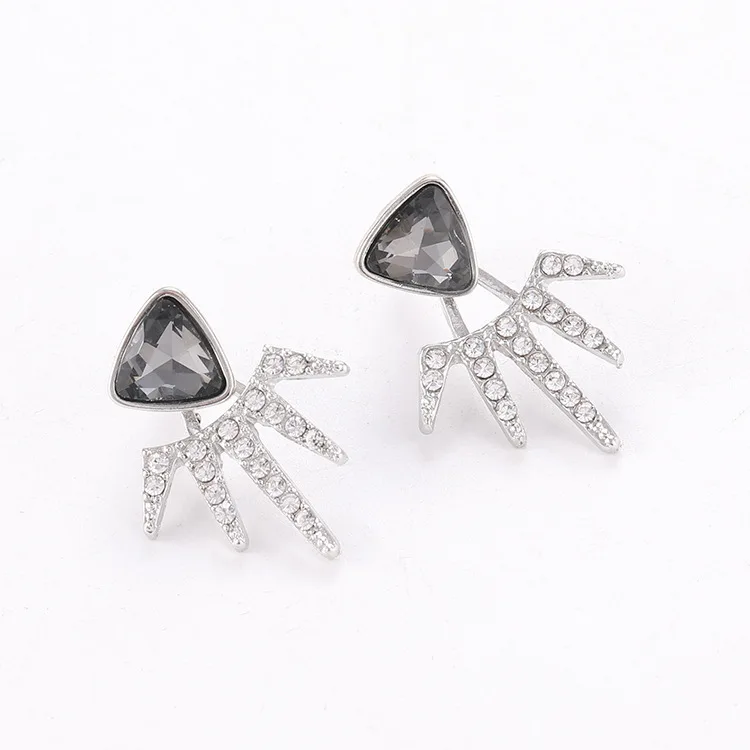 Гламурные серьги распродажа треугольные кристаллы Разнообразные Модные женские