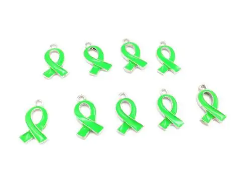 Хит продаж подвеска с подвеской из розовой оранжевой зеленой Красной ленты для