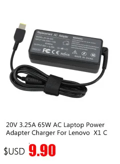 20 в 3.25A 65 Вт адаптер питания зарядное устройство для lenovo X1 Carbon G400 G500 G505 G405 YOGA 13 с США Великобритании ЕС AU 4 вилки