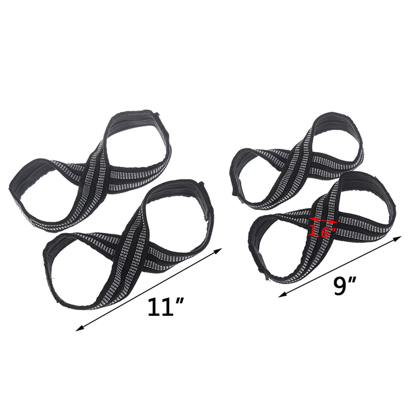 

1Pair Figure 8 Straps for Deadlift Weight Lifting Shrugs Heavy Duty Grip Band Home fitness Weightlifting Power Belt