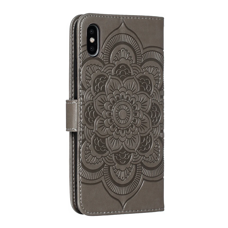 Роскошный чехол с 3D мандалой для xiaomi mi 10 9 SE Redmi 9A 9C 6A 8A 8 6 A2 Lite Note 7 Pro откидной