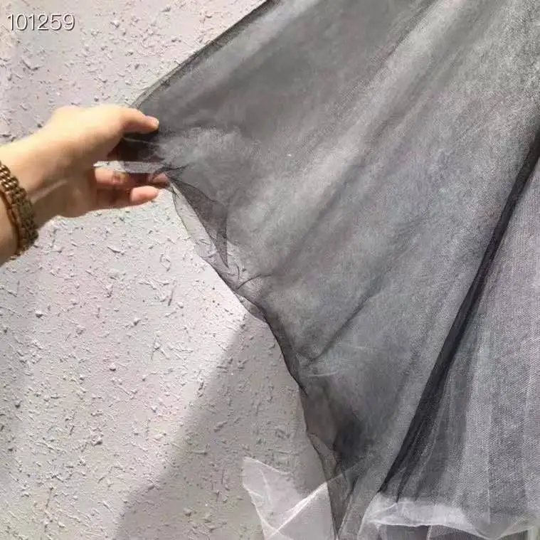 

Dropshipping Women's Skirt 2021 Spring Summer Sexy Party Club Ladies Black White Tulle Mesh Patchwork Sexy Asymmetrical Skirt