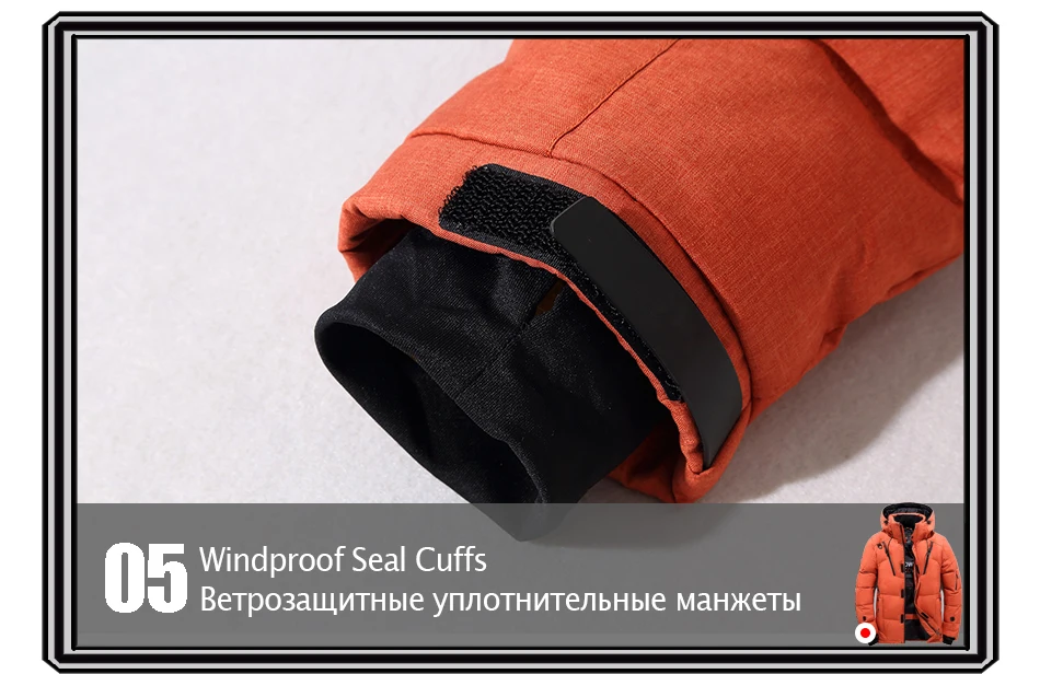 Новые зимние куртки-пуховики из 90% белого утиного пуха, мужские толстые утепленные отстегивающиеся водонепроницаемые парки с капюшоном, Мужская Брендовая верхняя одежда