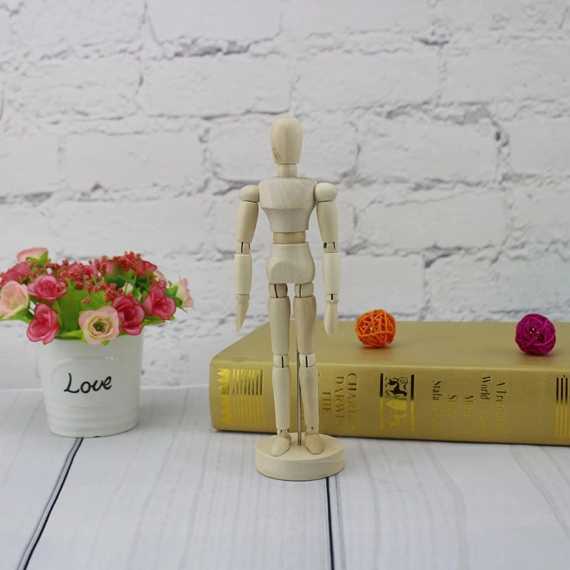 Деревянный черновик для рисования 14 различных поз произведенный материал