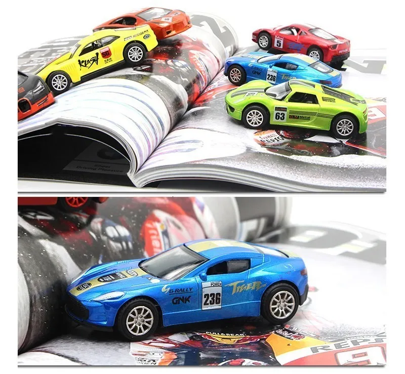 5 шт. 1: 64 детские игрушки модели спортивных автомобилей мини Карманный Автомобиль костюм авто полицейский гоночный автомобиль металлическая модель автомобиля Детские подарки для детей
