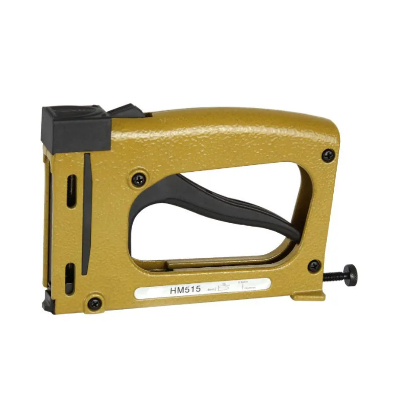 Manual patch nail gun HM515 frame backplane fixed hand tacker with 1000pcs pins Photo frame tool finishing nailer