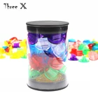 50 шт.трубка, радужные полупрозрачные подставки для настольных игр