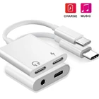 Аудиоадаптер 2 в 1 для Xiaomi 11, 10, 10t, 8 Pro, 9, Redmi Note8Pro, Переходник USB Type-C на разъем для наушников