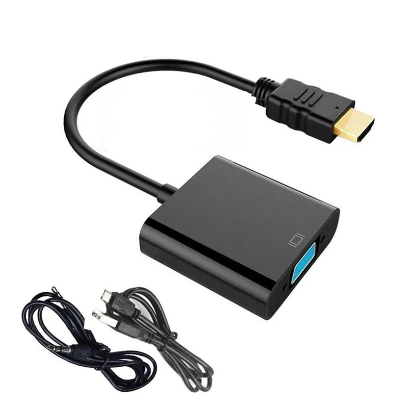 Преобразователь с HD на VGA цифро аналоговый HDMI совместимый 1080P/720P/480P адаптер Папа