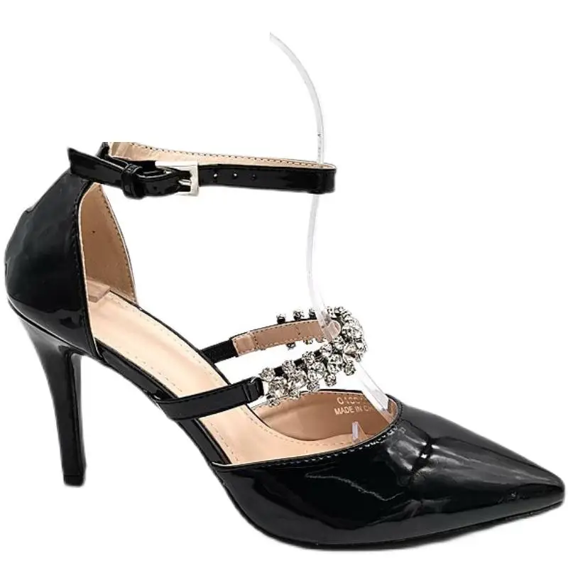 

Sandals Stiletto Heels Female Shoe 2021 Women's Shallow Mouth Large Size Pointed Girls Rhinestone Comfort Fashion Closed Beige H