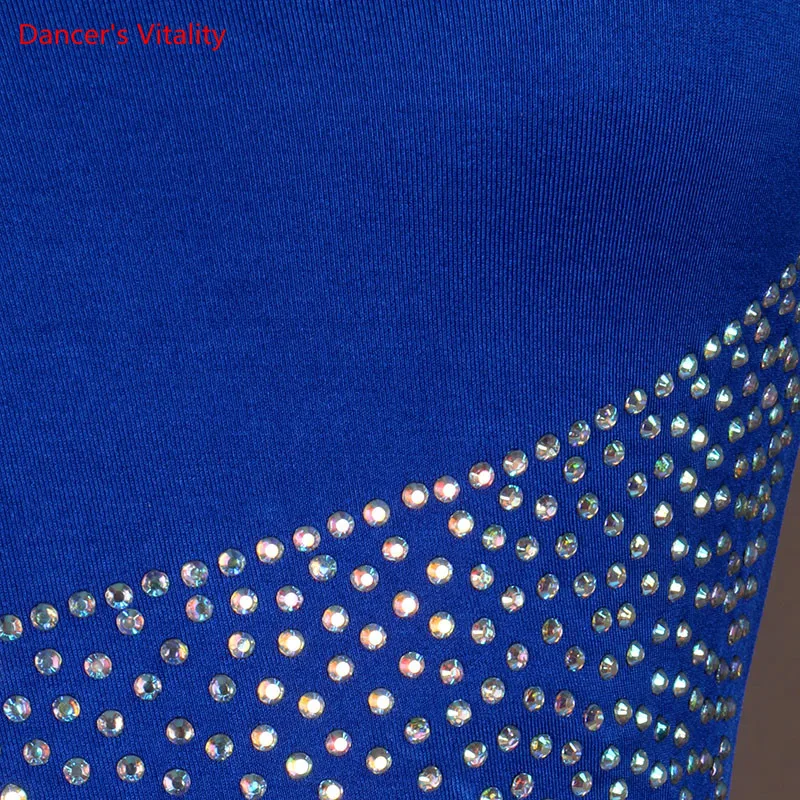 Новый кастомизированный латиноамериканский танцевальный костюм Сексуальное платье с бриллиантами, конкурсное платье для женщин Платья на 2021 год.