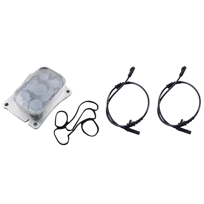 

1x2711880401 масляный радиатор двигателя подходит для Mercedes W203 W204 W211 CL203 E200 S203 и 2 x ABS Датчик скорости колеса Передний L & R