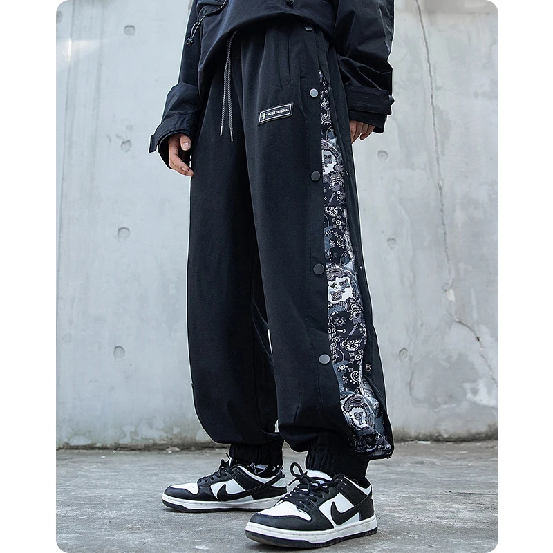 

Bandanna Button Gothic overalls male function women/Men's clothes Harajuku Hiphop Cargo Pants Jogger Leggings oversized Overalls