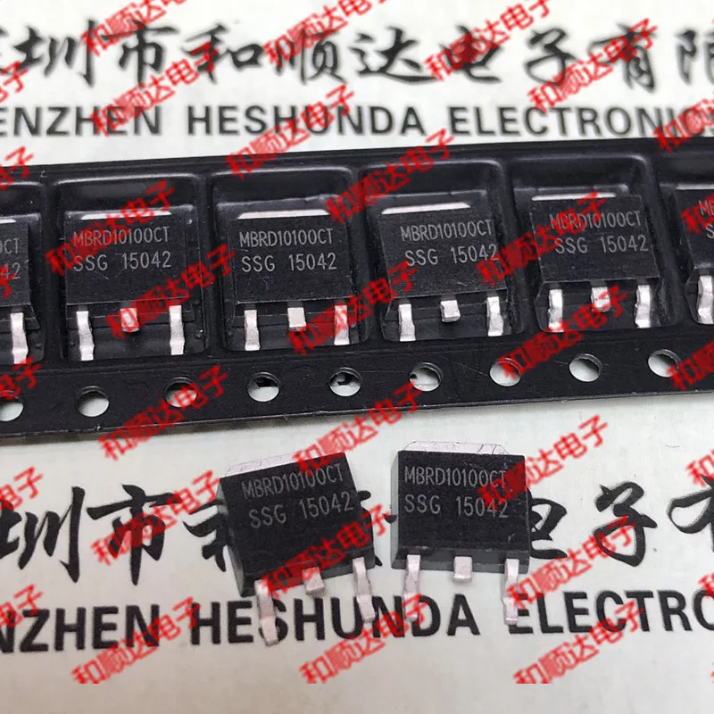 

10pcs/lot MBRD10100CT New stock TO-252 100V 10A