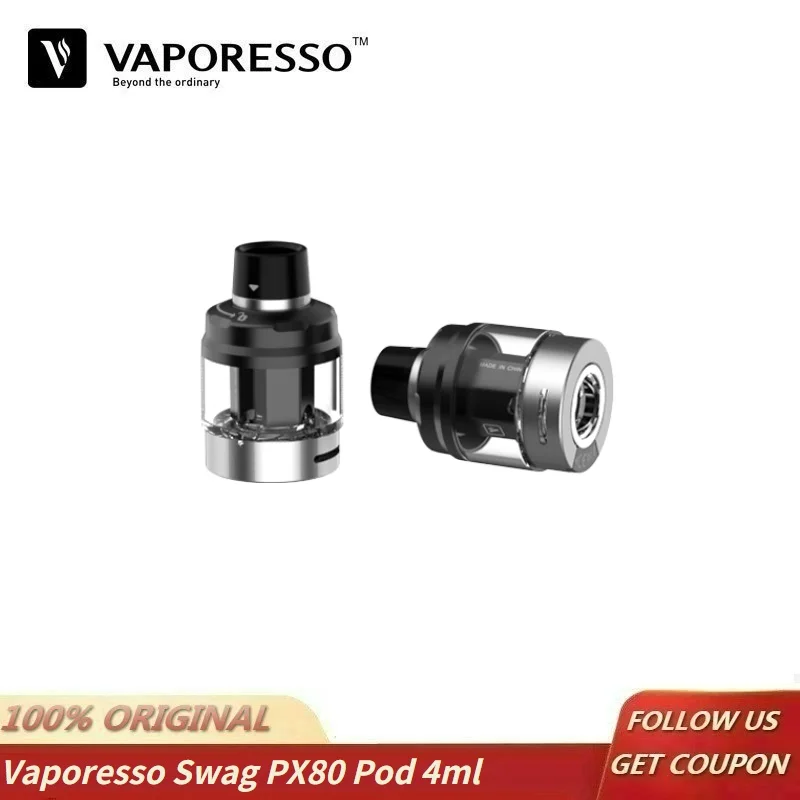 

Original Vaporesso Swag PX80 Pod 4ml Cartridge with GTX Mesh Coil for Swag PX80 Kit Electronic Cigarette Replacement Atomizer