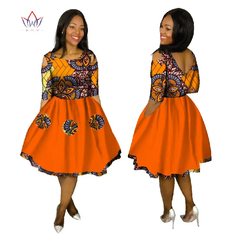 Летние платья плюс Размеры Для женщин модное платье 6XL Vestidos De Festa Longo одежда с круглым вырезом африка печати одежда brw WY1503 - Цвет: 17