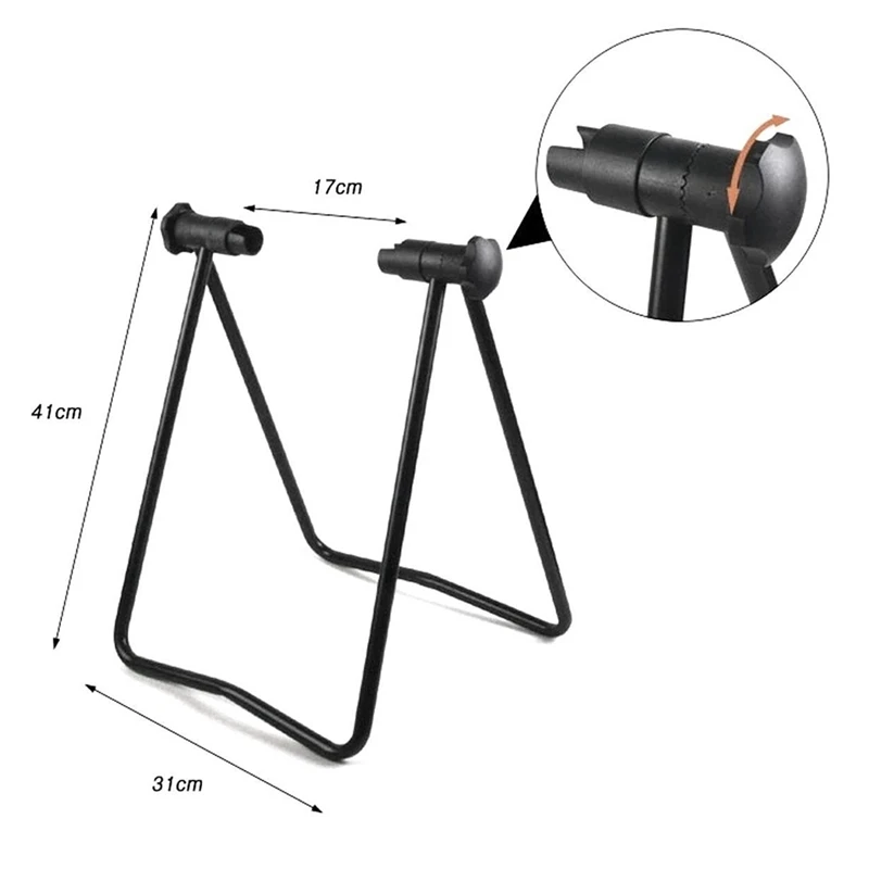 

For Bicycle Trainer Stationary Bike Cycle Stand Indoor Exercise Training Foldable Repair Stand Floor Storage Parking Rack