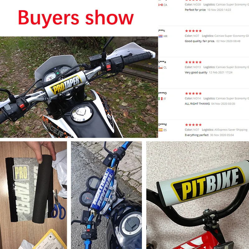 Мотоциклетный руль перекладина накладка на круглый 20 см/25 см 7/8 дюйма мотокросс