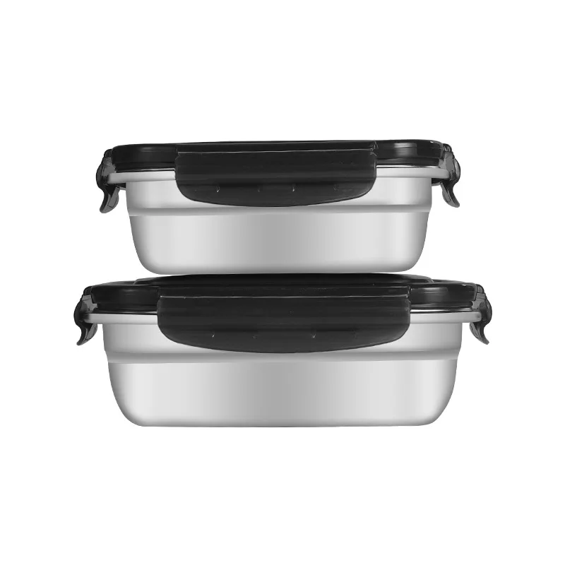 Пищевой контейнер из нержавеющей стали 304 для хранения бенто кухонные предметы