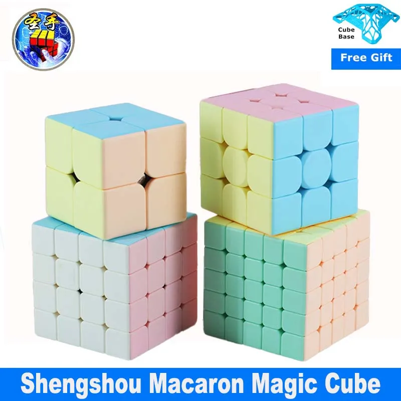 Shengshou Легенда Макарон 2x2 3x3 4x4 5x5 магический куб Sensou скоростной цвет Раннее детство