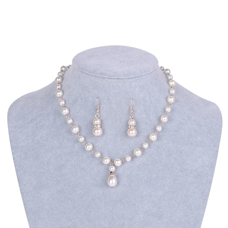 Модное классическое ожерелье с искусственным жемчугом в европейском и