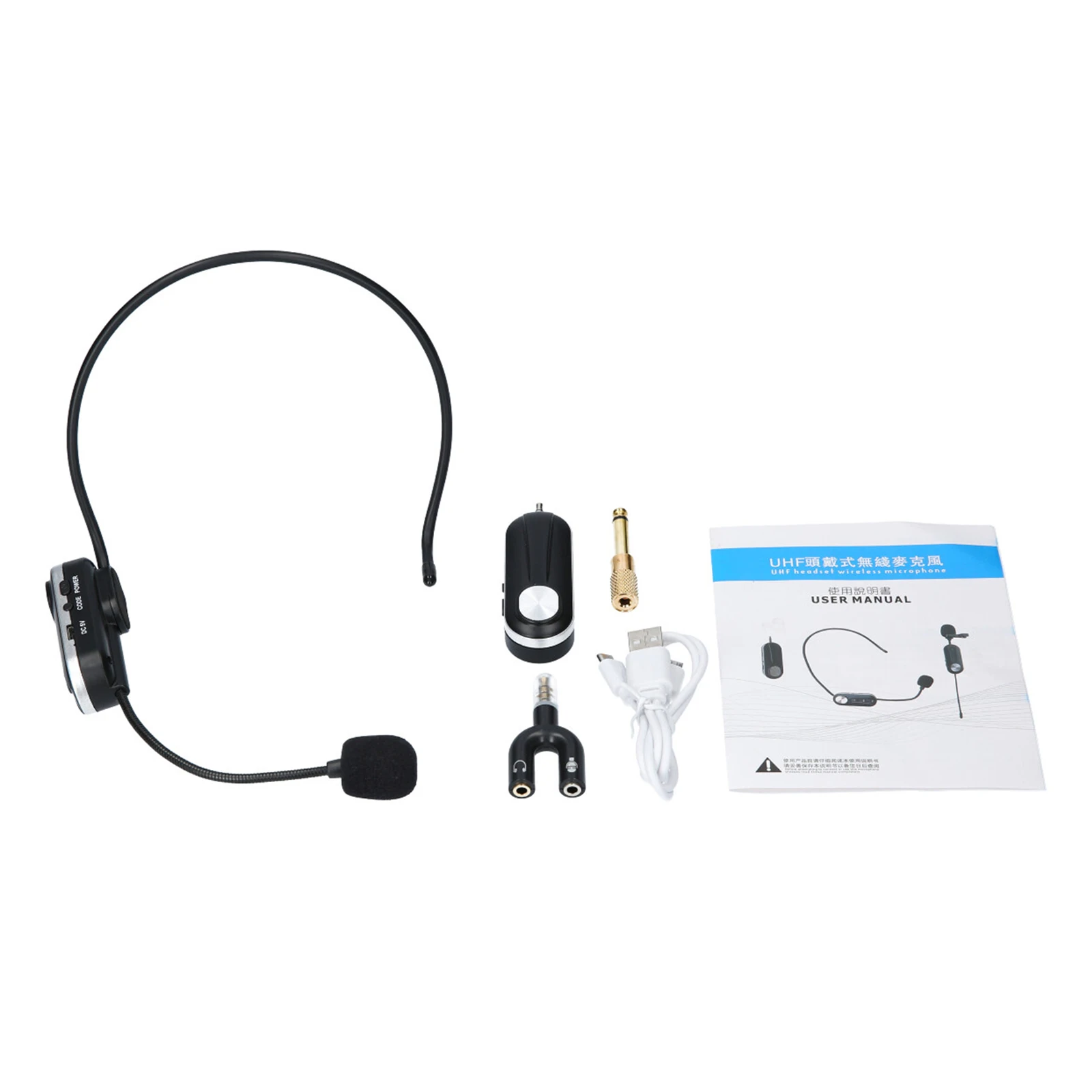 Высокочувствительный УВЧ беспроводной микрофон наружный с креплением на голову