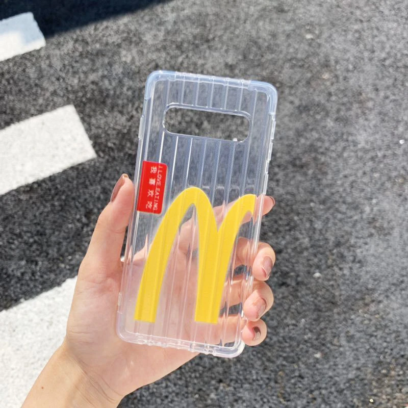 YHBBCASES для samsung Note 10 9 чехлы телефонов с забавными рисунками Galaxy S10 S8 S9 Plus Прозрачный
