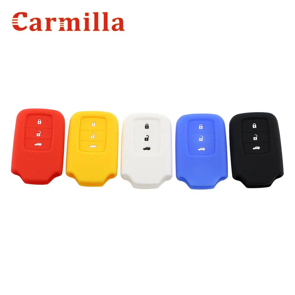 Чехол для автомобиля Carmilla Silica Gel с 3 кнопками чехол Honda CRV FIT XRV CRIDER VEZEL JADE SPIRIOR 9