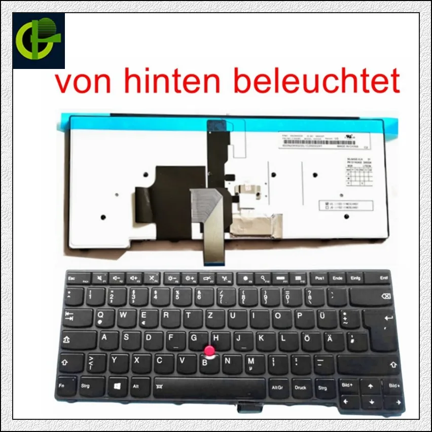 GR DE немецкая клавиатура с подсветкой для lenovo ThinkPad L440 L450 L460 L470 T431S T440 T440P T440S T450 T450S e440