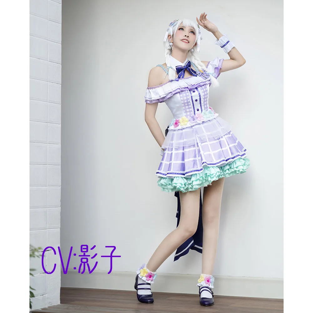 CGCOS Косплэй костюм Bang Dream! Пастельные* палитры Maruyama Illuminate Wakamiya вечерние платья одежда Униформа CG540
